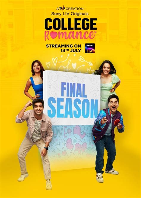 Jul 15, 2023 · About College Romance Season 4 Web Series. College Romance Season 4 is an Indian web series that continues the endearing and entertaining journey of Karan, Naira, and Trippy as they navigate the challenges and joys of college life, relationships, and personal growth. 